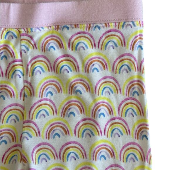 LITTLE SLEEPIES Pink Rainbow Pajama Set Size 5/6 - Picture 6 of 8